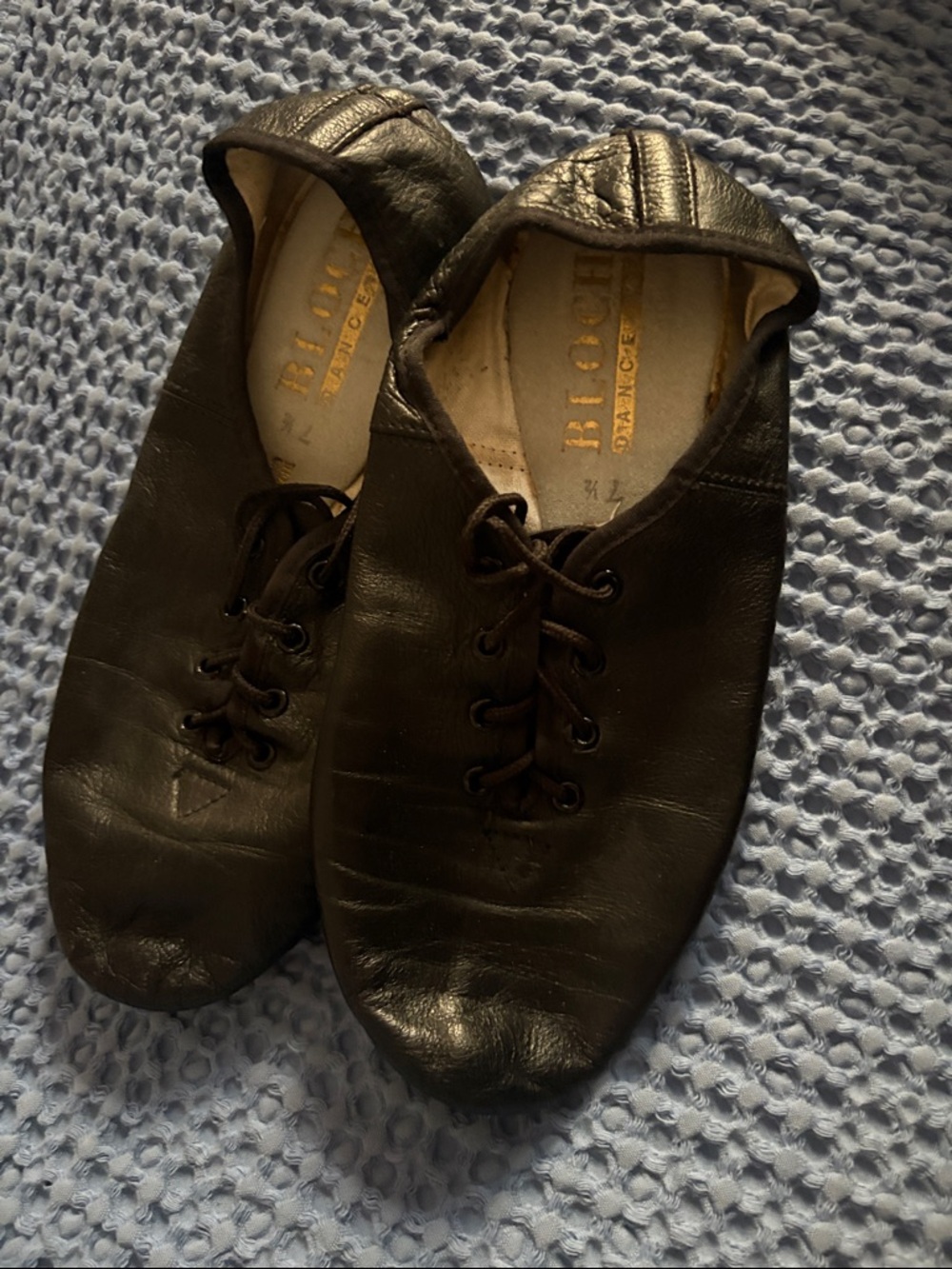 Bloch women’s Black Jazz Shoes - Leather Lace-Up 7.5